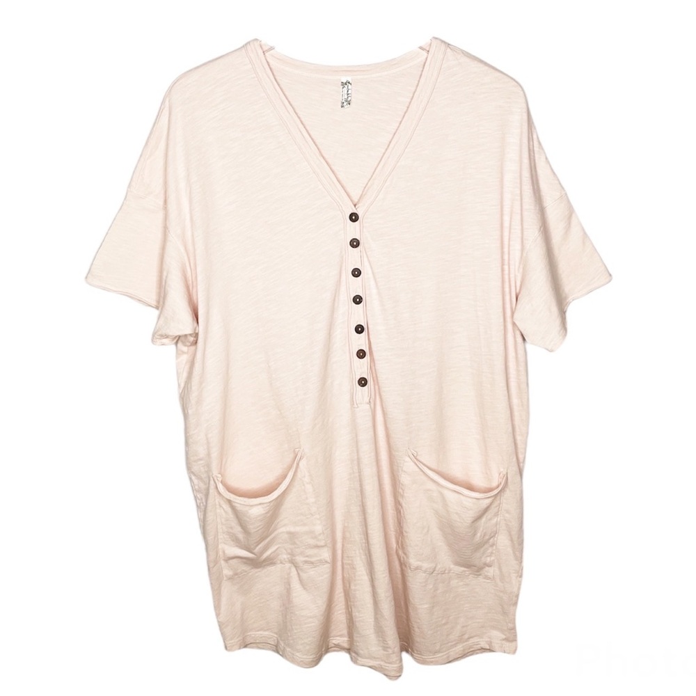 Free People Oversized Henley Tee